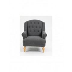 AM Charlotte Accent Chair Dark Grey